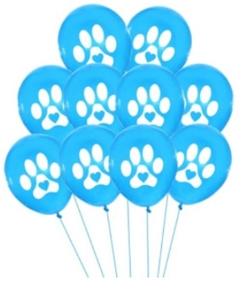 Picture of Paws Birthday Blue Balloon
